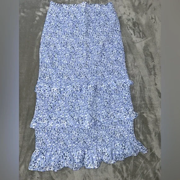 Abercrombie & fitch smocked midi floral skirt - Picture 3 of 9